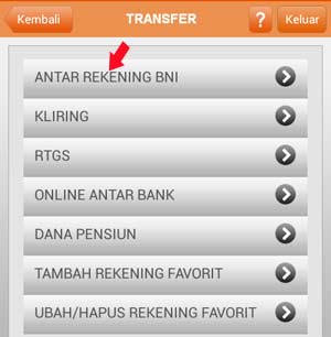 Transaksi Online Menggunakan Mobile Banking BNI di Android