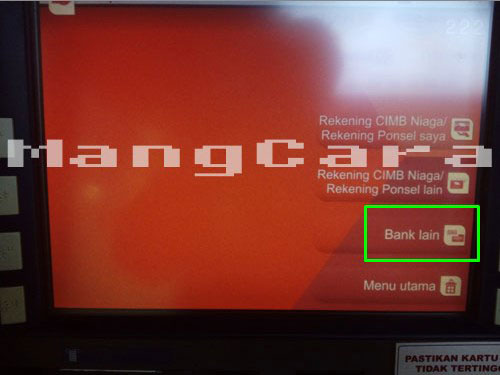 Cara Transfer Uang Lewat ATM CIMB Niaga ke Bank BRI dilengkapi Gambar